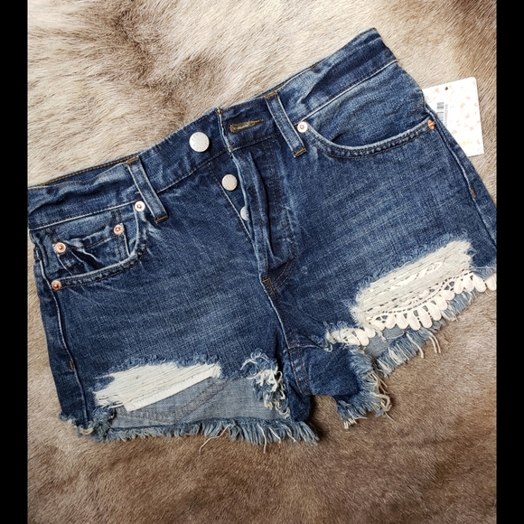 Free People (We the free) Avery Denim Shorts - Picture 3 of 4